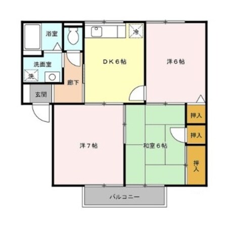 セジュール小林の物件間取画像